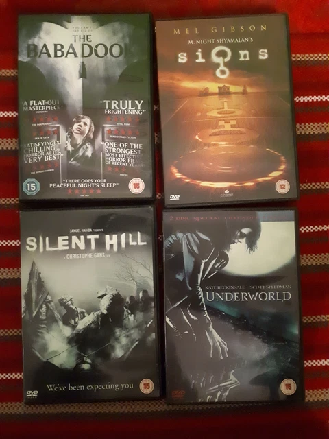 HORROR/OCCULT DVD BUNDLE x4: Babadook, Signs, Silent Hill, Underworld ...