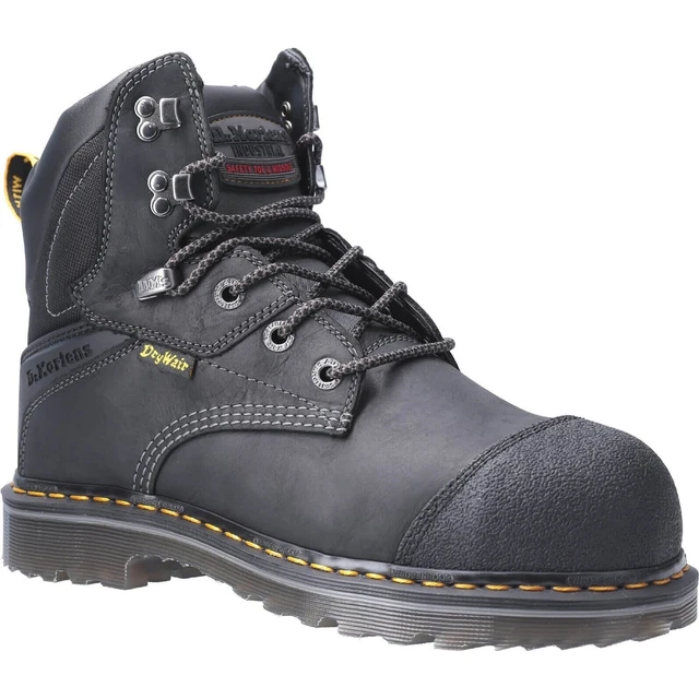 DR MARTENS LEATHER Duxford Steel Toe Waterproof Safety Work Boots Size