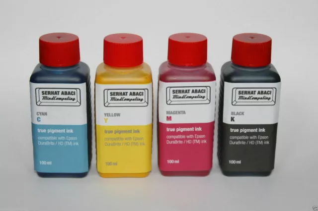 100ml | 250ml true pigment ink Epson DuraBrite Nachfülltinte WorkForce NON OEM