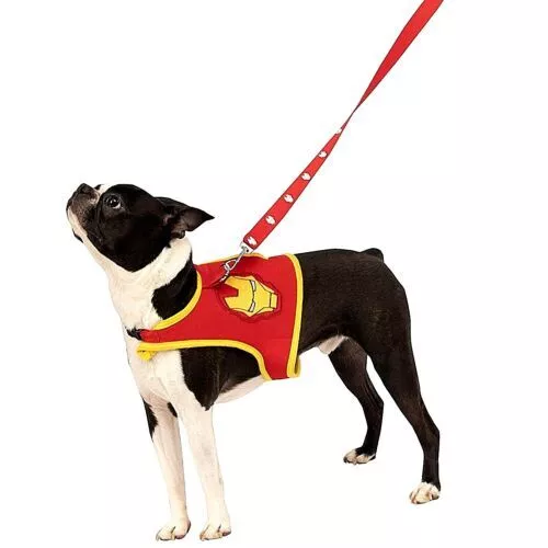 Iron Man XL Harness Marvel Superhero Fancy Dress Up Pet Dog Costume (B13)