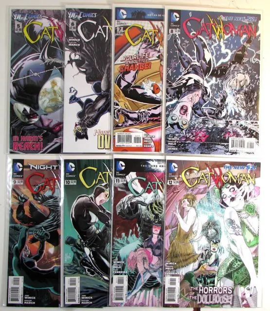 Catwoman Lot of 8 #5,6,7,8,9,10,11,12 DC (2012) 4th Series Comic Books