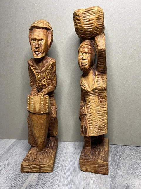 Vintage & Rare Antique Wooden Hand Carved Crafted Home shelf  Decor Sculpture