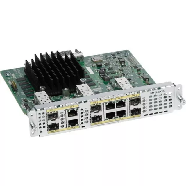 Cisco SM-X-6X1G Network Module - 6-Port Gigabit Ethernet Expansion