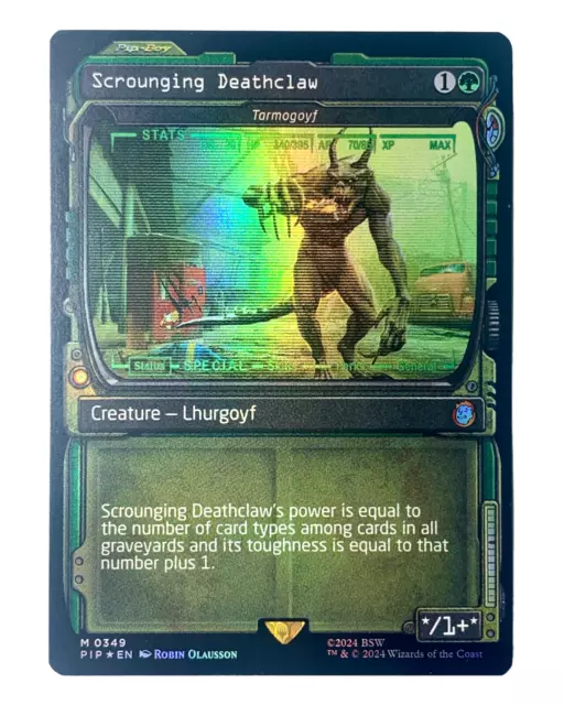 MTG | Scrounging Deathclaw / Tarmogoyf | Fallout | Foil | NM | EN