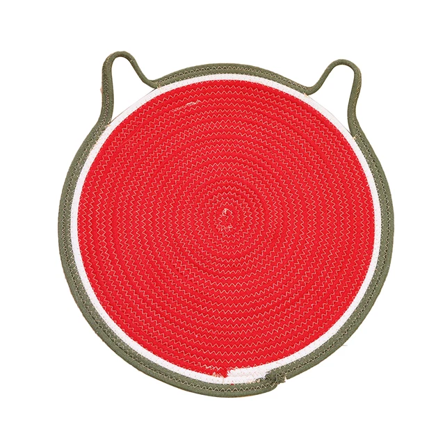 50 cm Almohadilla para mascotas Forma redonda Fácil Limpieza Mascota Gatito Rascarse Juguete Multiuso