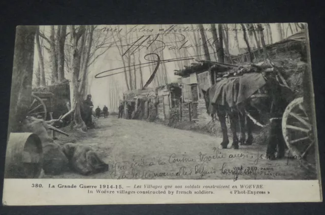 Cpa Carte Postale Guerre 14-18 1915 Villages Poilus En Woëvre Lorraine