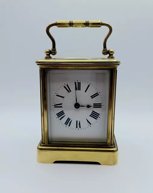 Beautiful Antique French Carriage Clock & Winding Key