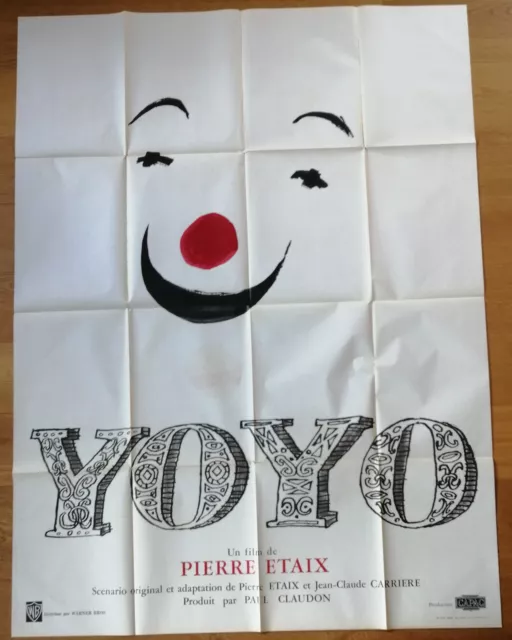 YO YO pierre etaix affiche cinema originale 160x120 cm B '65 clown cirque