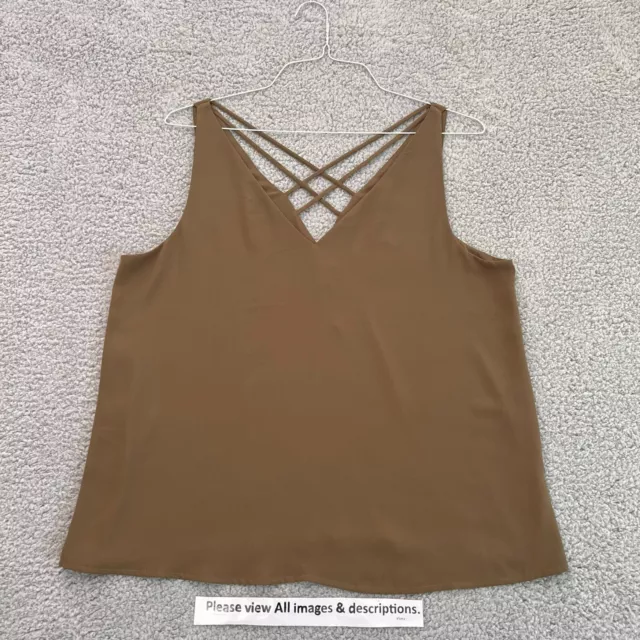 Gaiam Women's Olive Green Sleeveless Active Wear Yoga Tank Top Size M