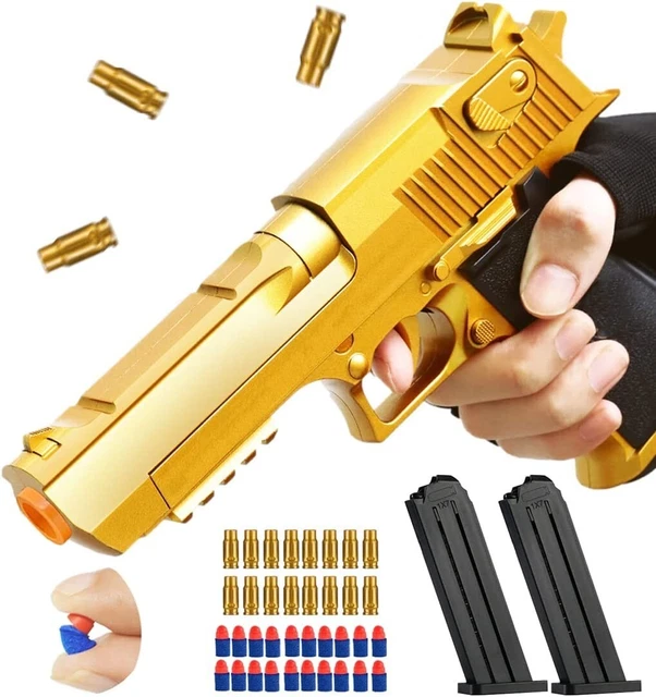SOFT BULLET TOY Gun Shell Ejecting Foam Bullet Blaster Toy Pistol Model ...
