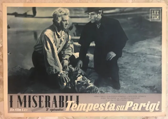 I MISERABILI (TEMPESTA SU PARIGI) Fotobusta cinematografica originale (3)