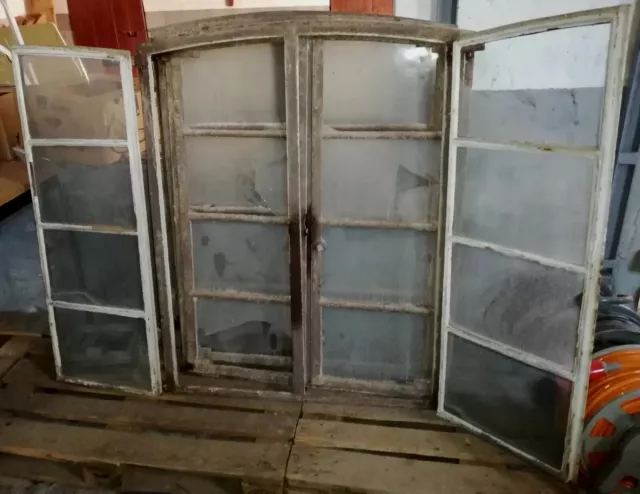 6x Bauernhaus Fenster 2-flügelig Sprossenfenster Glasfelder Guus Rahmung