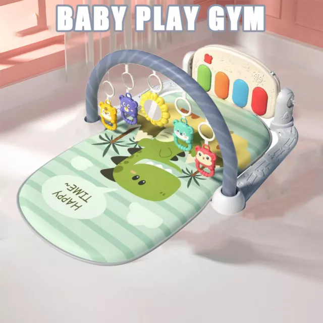 3in1 Fitness Music Baby Play Mat Lay and Kids Gym Play mat Fun Piano Boys&Girls.