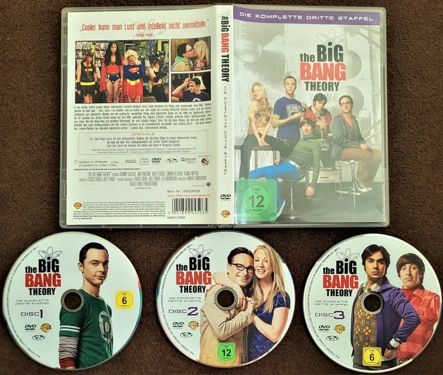 DVD DIE KOMPLETTE Dritte Staffel der the BIG BANG THEORY 456 Minuten 23 ...