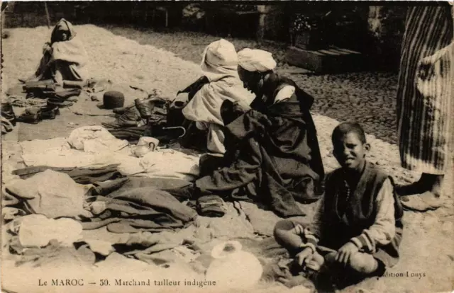 CPA AK Marchand tailleur indigéne MAROC (688892)