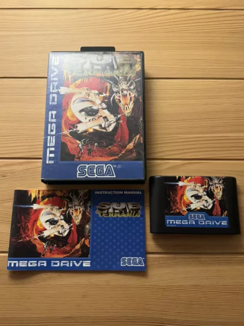 Sub Terrania SEGA Mega Drive Game PAL | Complete in Box (CIB) TESTED WORKING