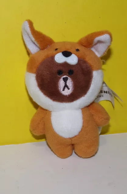 Gund Line Friends Blind Box Series 2. Mini Plush 3" Bear in Fox Suit