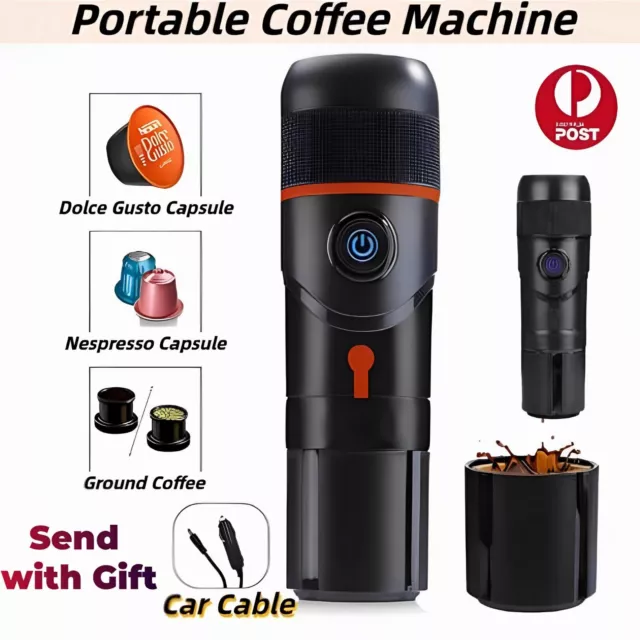 Portable Coffee Machine Auto Mini Espresso Coffe Maker for Car Travel Camping AU