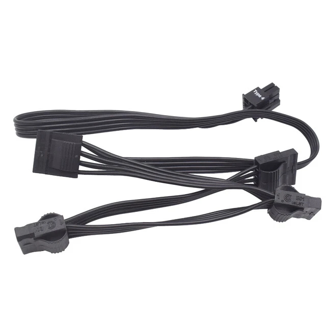 Corsair Type4 6Pin à 4 Molex 4Pin Câble d’alimentation