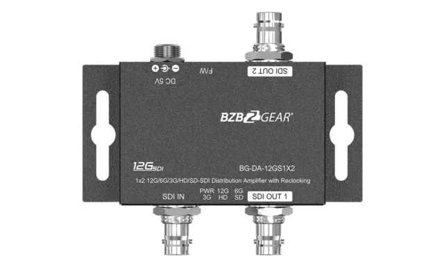 BZBGEAR 4K UHD 12G-SDI 1x2 Splitter/Distribution Amplifier