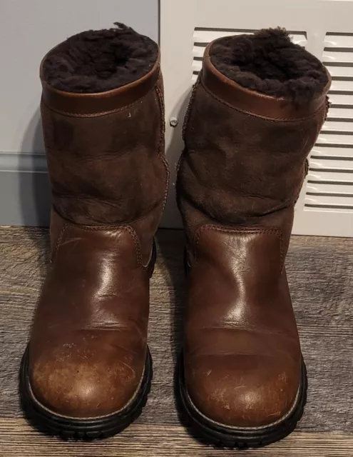 Ugg Australia Brooks Boots Women's Size 8 Brown Leather