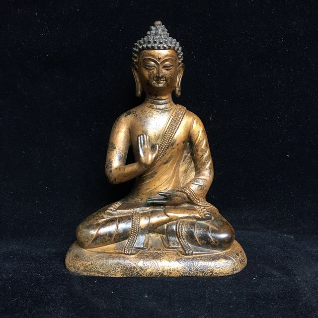 Chinese Exquisite Handmade Buddha Bronze Statue