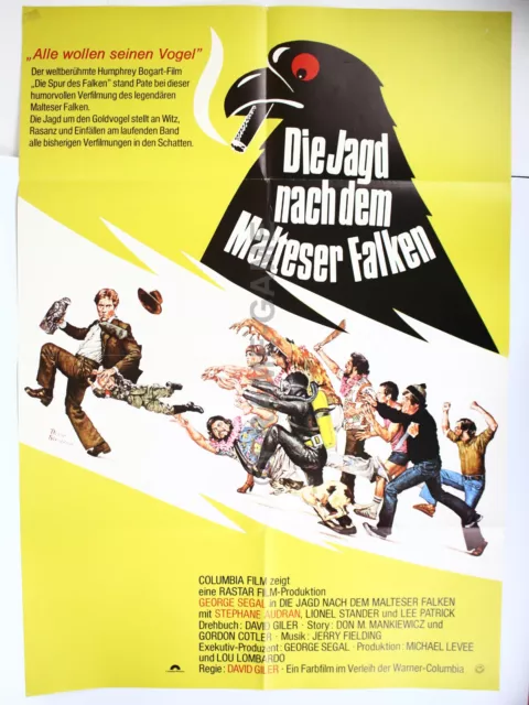Original Filmposter Filmplakat A1  die Jagd nach dem Malteser Falken Gut