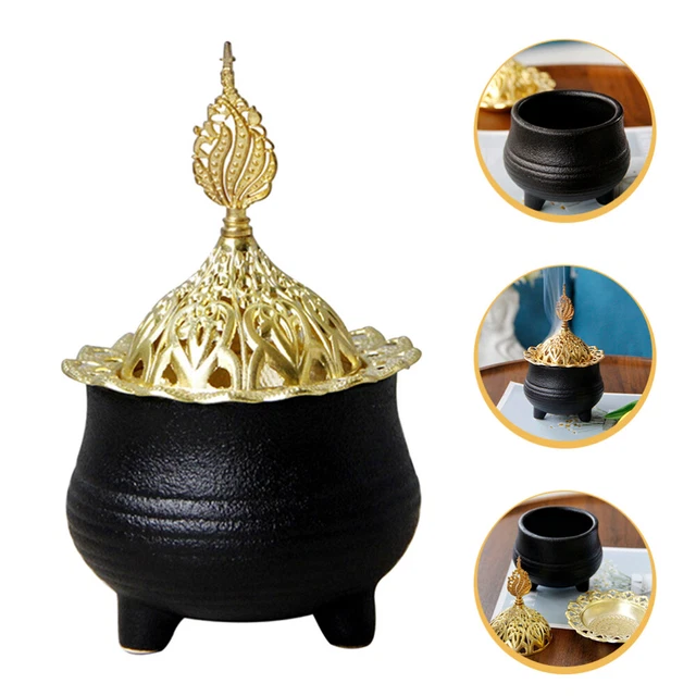 Bruciatore Per Oli Essenziali In Ceramica BSTKEY | Forma Floreale Verde Con Cucchiaino Portacandela | Diffusore Di Aromi Per Relax - 2