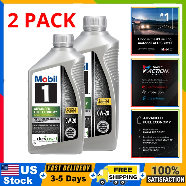 MOTOR OIL ADVANCED Fuel Economy Full Synthetic Motor Oil 0W20, 1