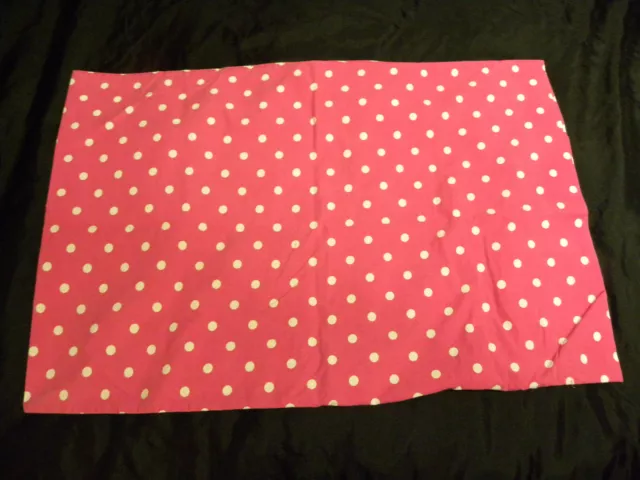 Pottery Barn Teen Dottie STD Pillow Case Pink White Polka Dot Whimsical