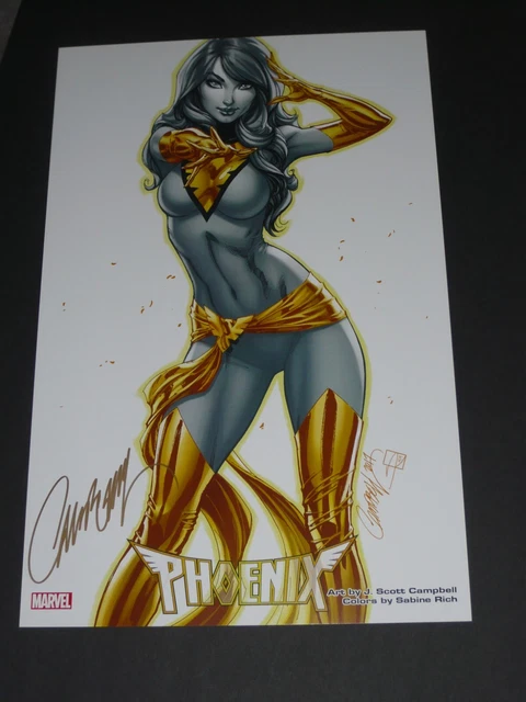 Phoenix Art Print #5 Signed By J Scott Campbell 11X17