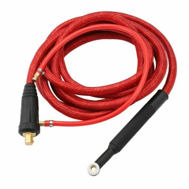 WP9F 4M Soft Hose Braided Air-Cooled Complete TIG Welding Torch 35-70 Connector