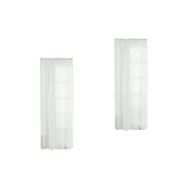 2 PC Ventana -Screening Doble Color Linterna Corte Forma de Burbuja Ventana Tul