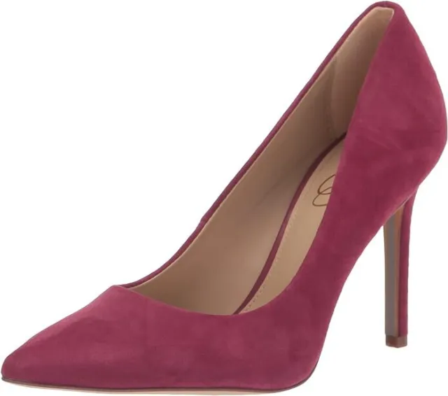 Sam Edelman Hazel Mulberry Stiletto Heeled Slip On Pointed Toe Dress Pumps