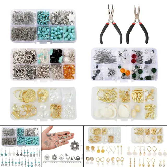 Kit de fabrication de boucles d'oreilles à faire soi-même pendentifs perles