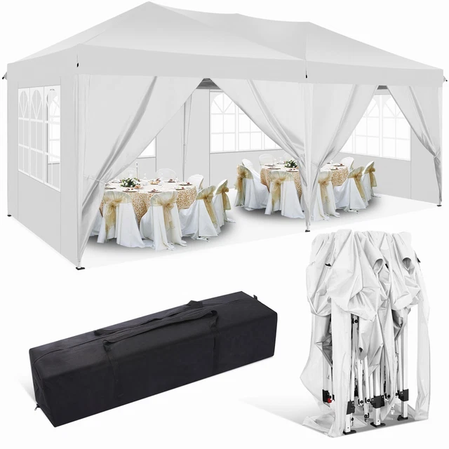 Falt Pavillon WASSERDICHT Pavillion Gartenzelt Partyzelt Dachmaß 3x3m, 3x6m