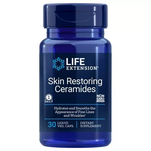 Pelle Riparazione Ceramidi 30 Liquido Pillole Veg Da Life Extension