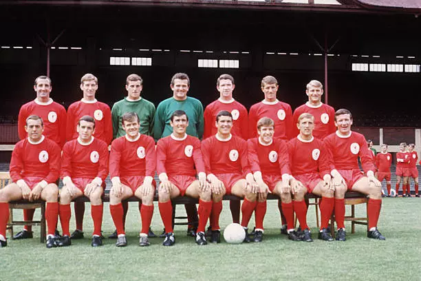 Liverpool Fc Team 1967 Football Club Old Photo