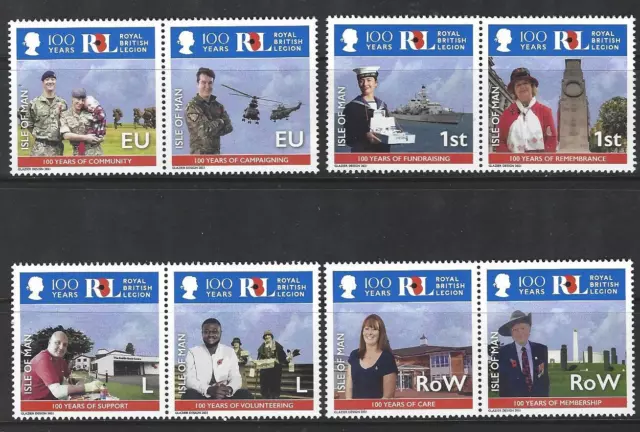 Isle Of Man 2021 British Legion Set Of 8 Unmounted Mint, Mnh