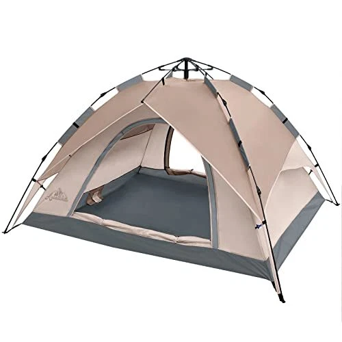 Camping Pop up Tent 4 People, Waterproof & Windproof Family Tents for