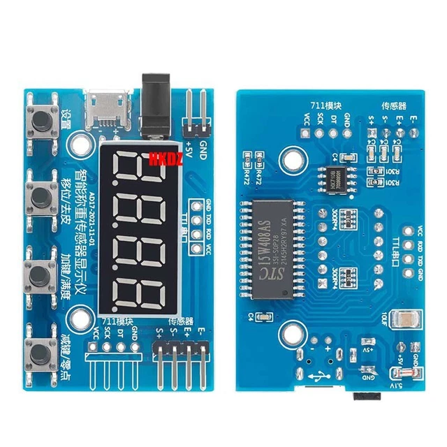 Weight Scale Module Gui LOAD CELL WEIGHT Scale Sensor HX711 Module 24 Bits Electronic Digital ...