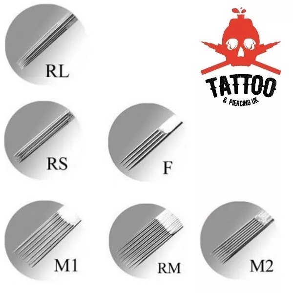 Aghi TATUAGGIO - Alta precisione qualità professionale RL / RS / F / M1 / RM / M2