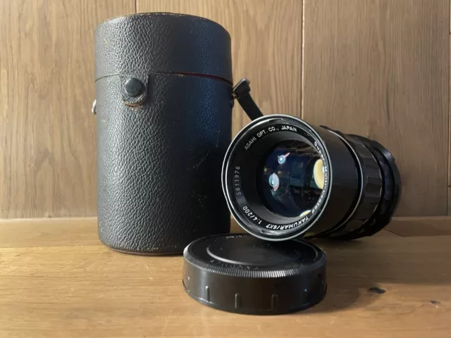 Optique près De Mint Avec / Étui Pentax Smc Takumar 6x7 200mm F/4 Lentille pour