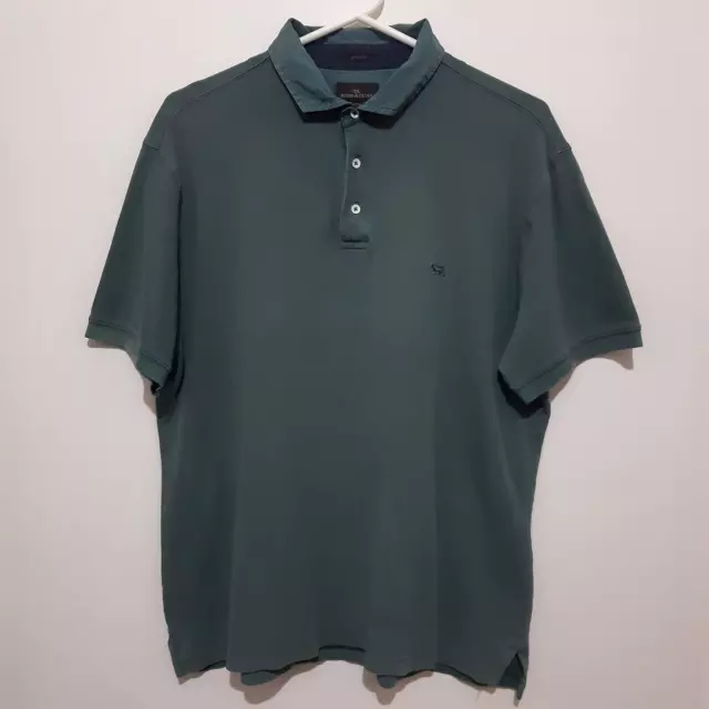 Rodd & Gunn Polo Shirt Mens Dark Grey Short Sleeve Sports Fit Size 2XL