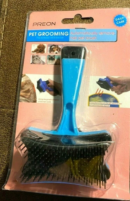 Preon Self Cleaning Pet Dog Cat Slicker Brush Grooming Gently Removes Hair 2