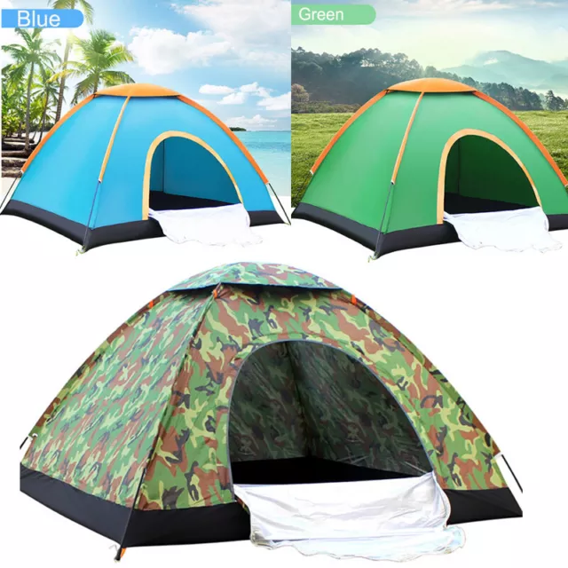 3 - 8 Person Camping Tent Waterproof Room Outdoor Hiking Backpack Fishing