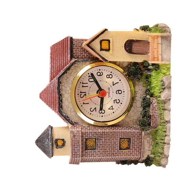 Exquisito reloj en forma de cerradura reloj reloj en estilo moderno sueño despertador niña
