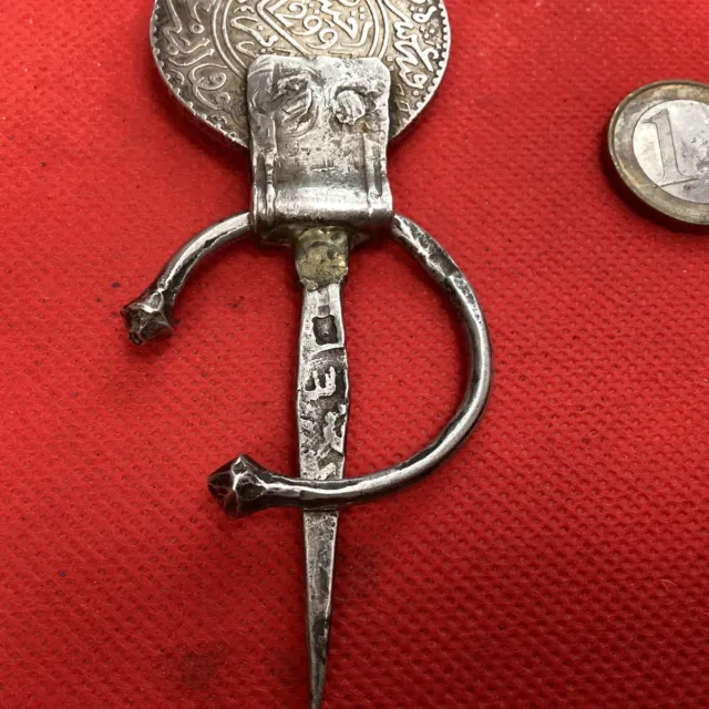 Fibule Berbère En Argent , Maroc 3