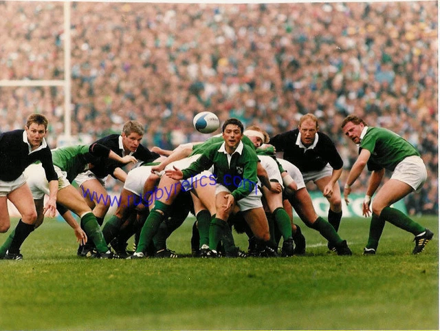 Rob Saunders ROB SAUNDERS IRELAND COLOUR RUGBY ORIGINAL PHOTOGRAPH 10