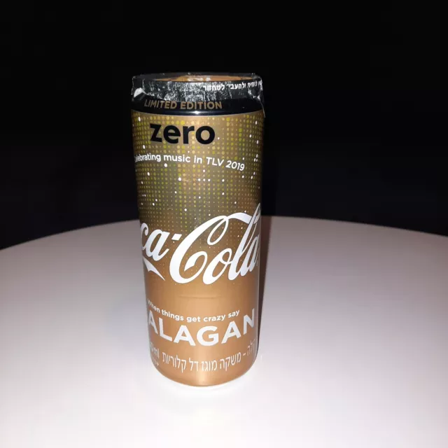 Original Tel Aviv Eurovision 2019 Coca-Cola Zero sealed drinking can